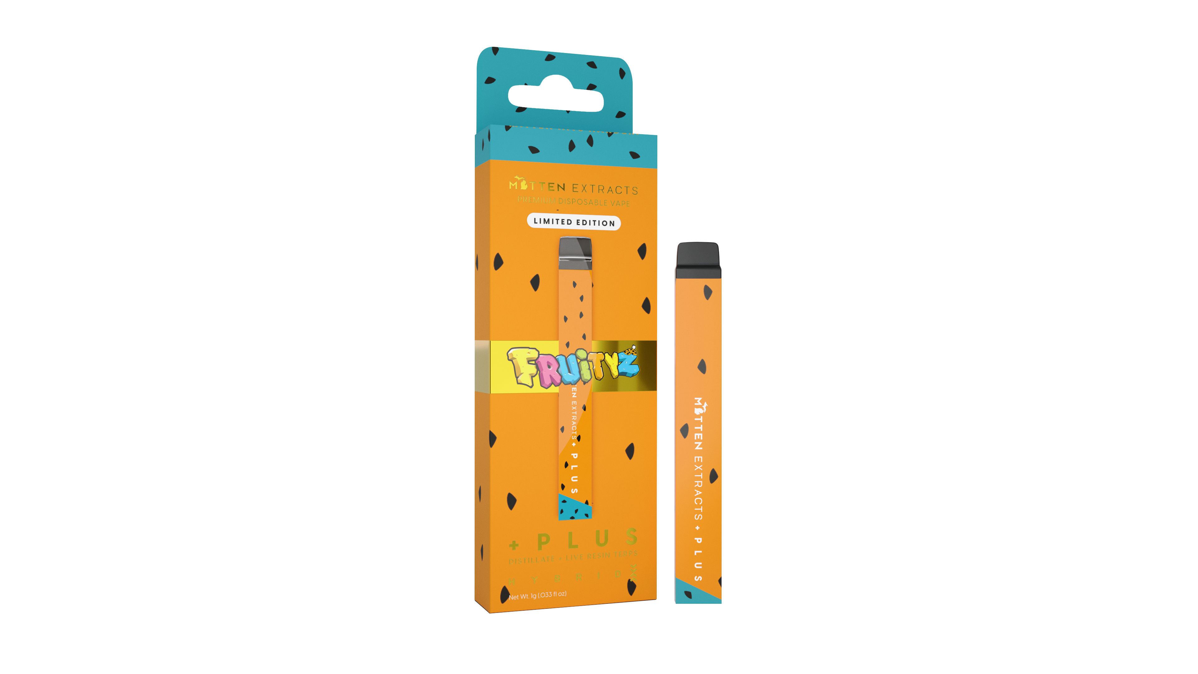 Photograph of product: Fruityz +Plus Disposable 1g