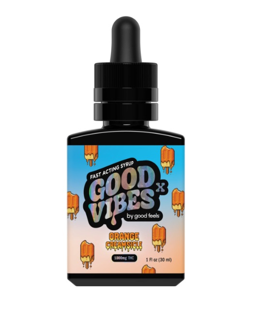 Photograph of product: Orange Creamsicle Fast Acting Syrup | 1000mg - Good Vibes