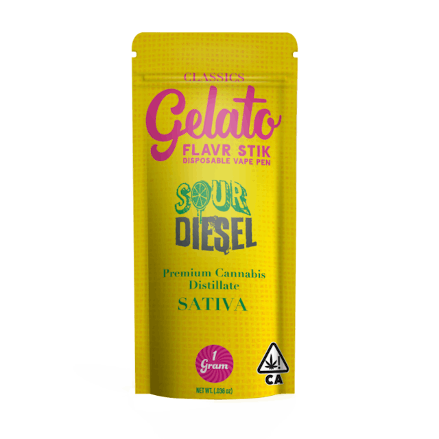 Photograph of product: Sour Diesel | Disposable 1g - 