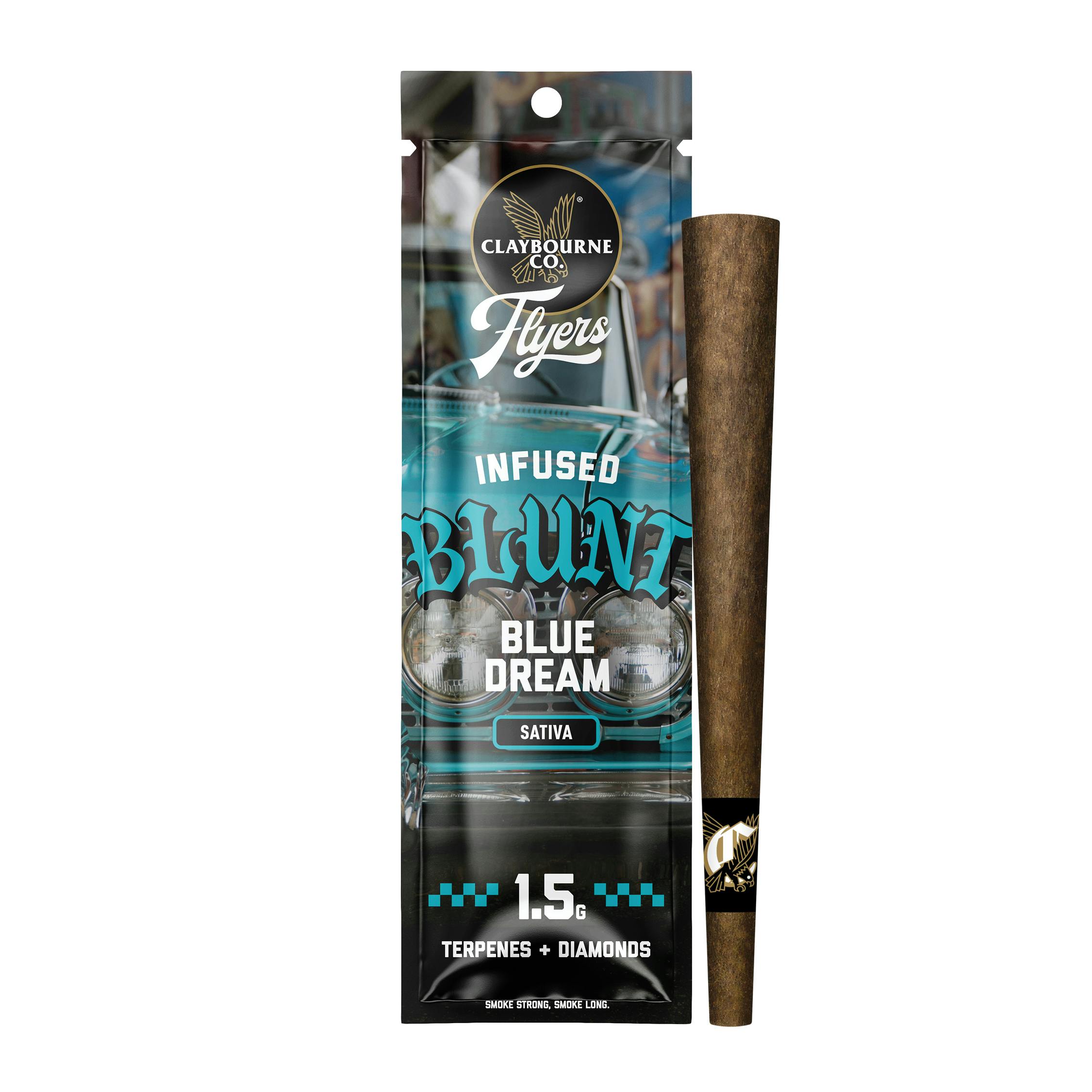 Photograph of product: Claybourne Co. | Flyers Infused Blunt | Blue Dream