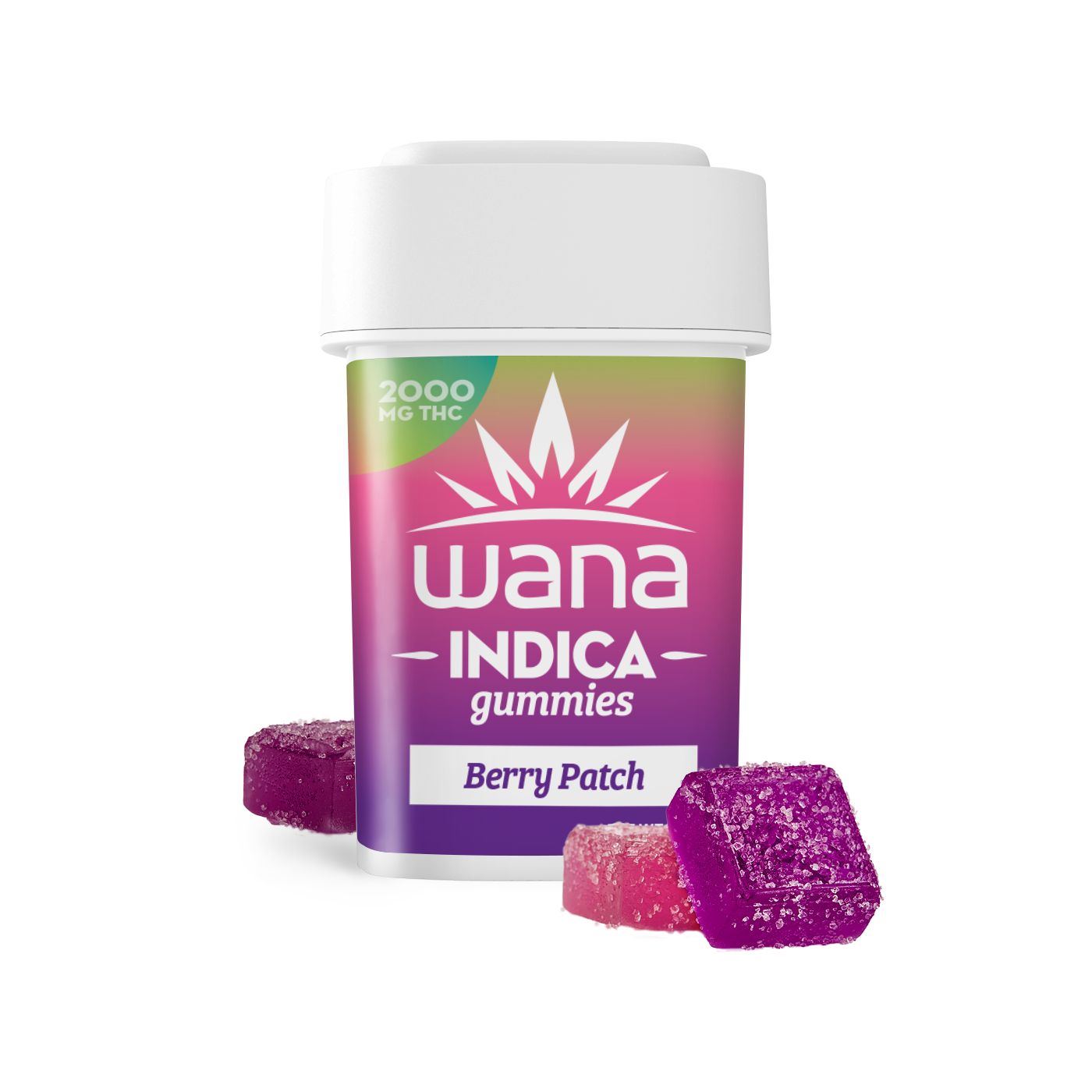 Photograph of product: Medical Wana Berry Patch Indica/Mindful High Dose Gummies, 2000mg