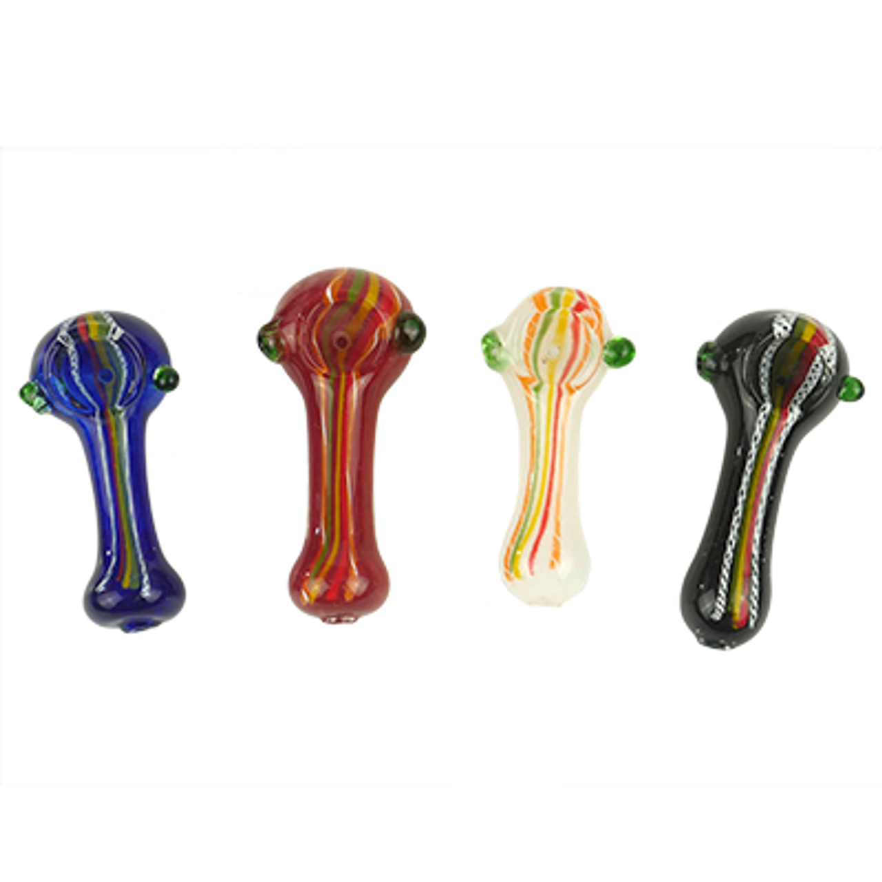 Photograph of product: 3.5" Rasta Stripe Pipe