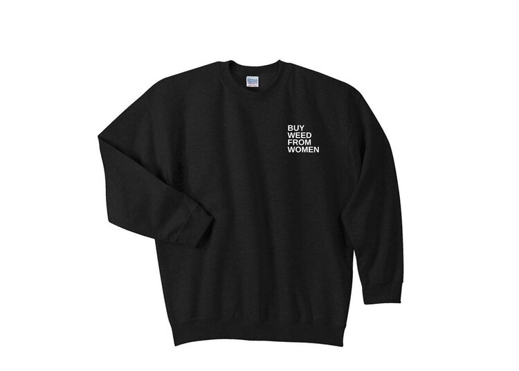 Photograph of product: Crewneck Black Medium Sweatshirt