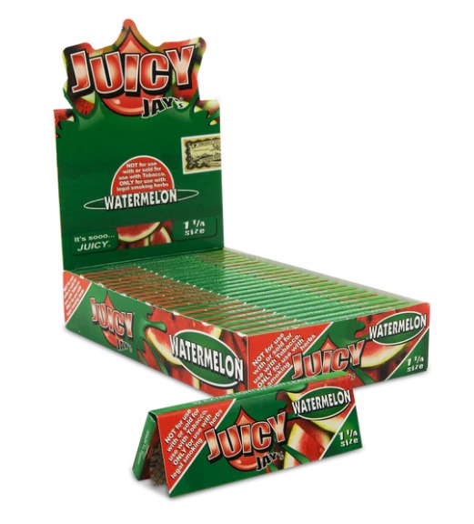 Photograph of product: Juicy Jay's: 1 1/4" Watermelon 32pk