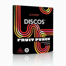 Photograph of product: Discos 10mg 1:1 Fruit Punch Chews - 100mg TH-oui: 100mg CBG