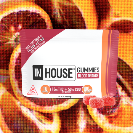 Photograph of product: Blood Orange (fast acting) | 5:1 TH-oui:CBD | 10 x 10mg