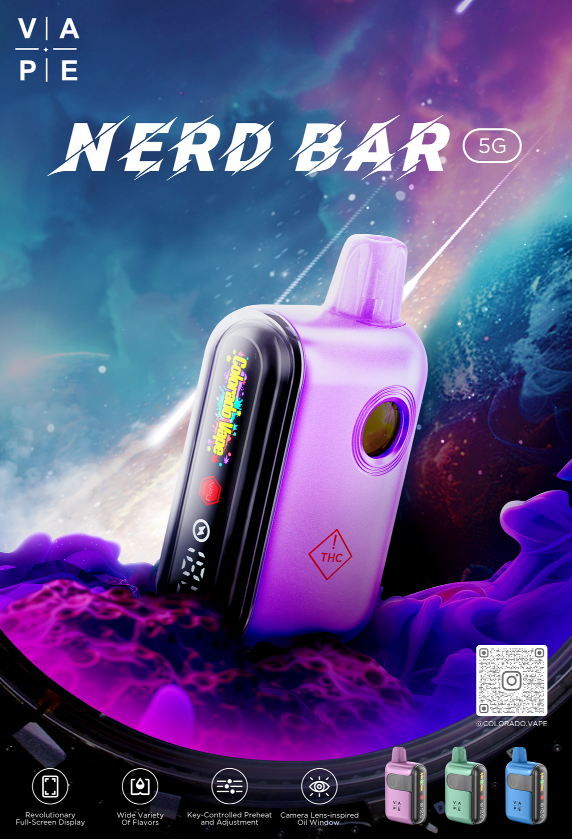 Photograph of product: NERD BAR 5g AIO: Mexican Mango Oui'd