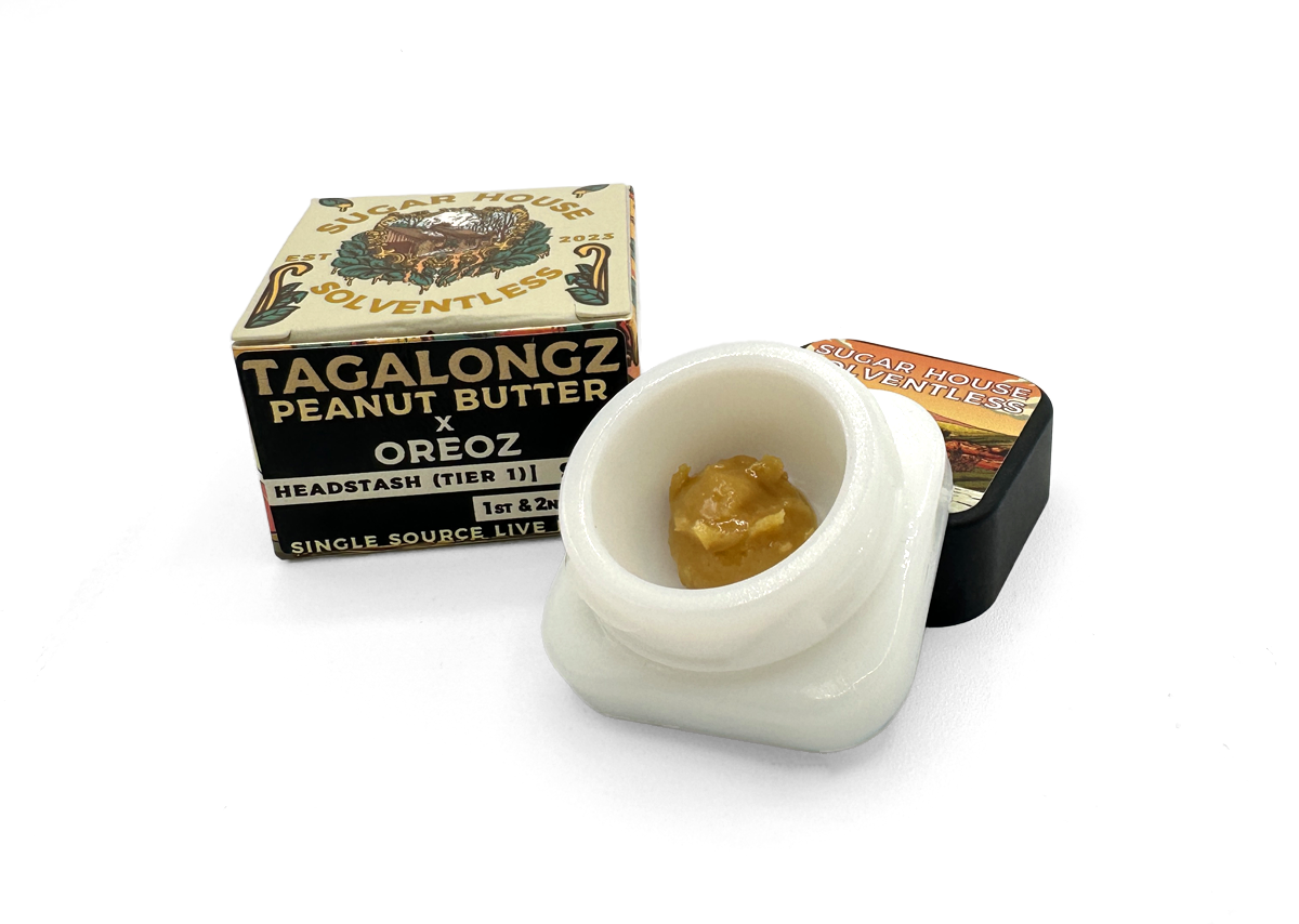 Photograph of product: Sugar House Solventless - Tagalongz - Live Rosin Badder - 2g
