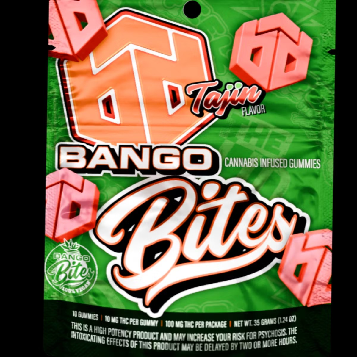 Photograph of product: Bango Mango Tajin | Gummies [10pk x 10mg]