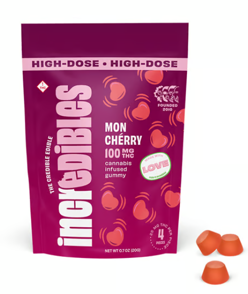 Photograph of product: Incredibles | Mon Cherry | 4pk/100mg