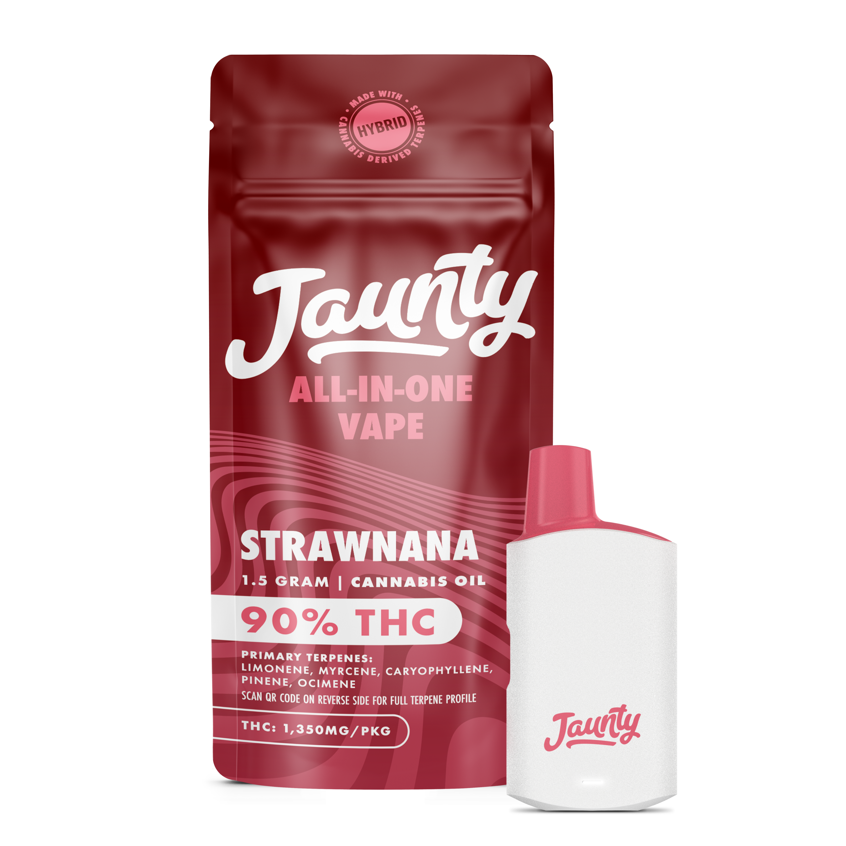 Photograph of product: Jaunty - Strawnana - AIO Vape Pen