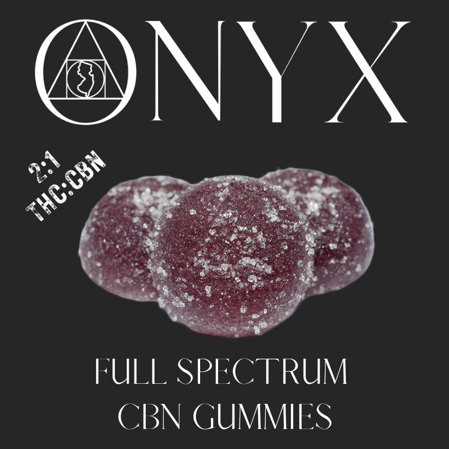 Photograph of product: Onyx | Berry Sweet Dreamz 2:1 (TH-oui:CBN) Gummies | 10 Pack (100mg)