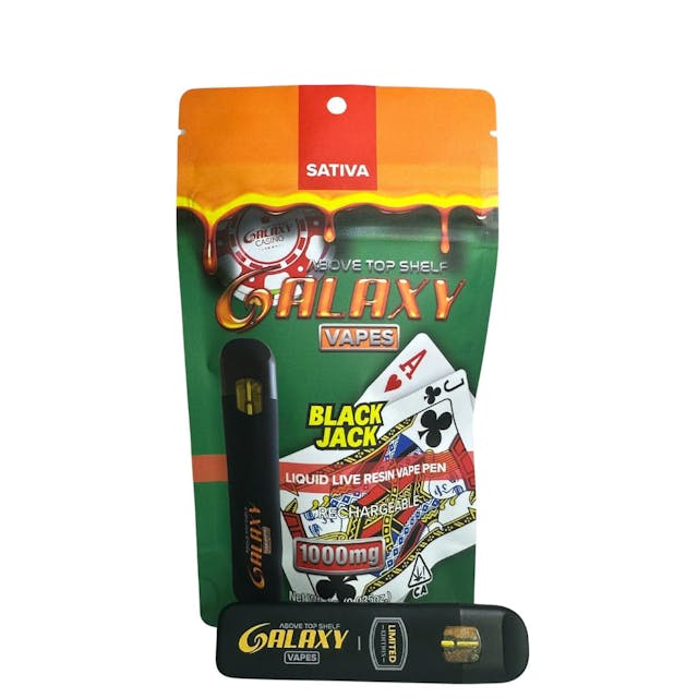 Photograph of product: Black Jack | 1g Live Resin Disposable