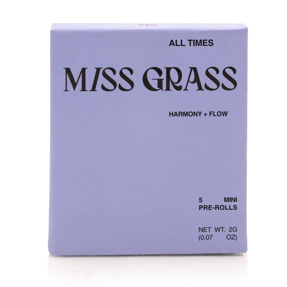 Photograph of product: Miss Grass | 5pk Mini Pre roll (0.4g) | All Times | Tropicana Cookies