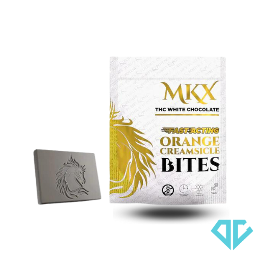 Photograph of product: MKX White Chocolate Cookies And Cream Bites 200mg