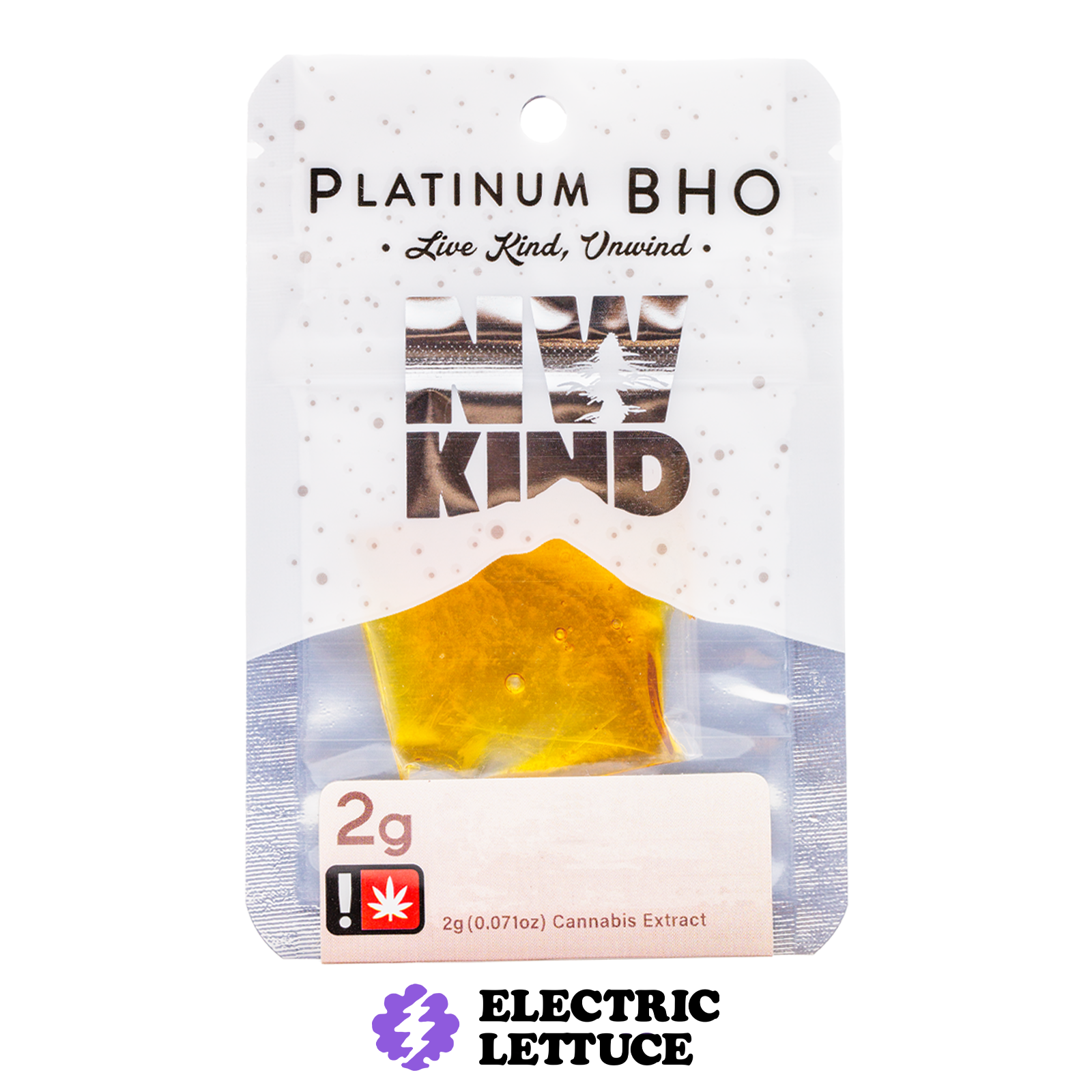 Photograph of product: NW Kind White Gelato Platinum Shatter 2g