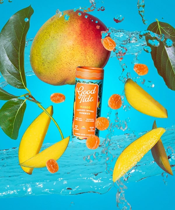 Photograph of product: Good Tide - Mango Rosin Gummies - 100mg