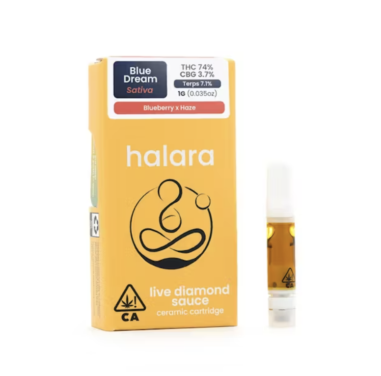 Photograph of Product: Halara Live Diamond Sauce Cart -1g Blue Dream (S)