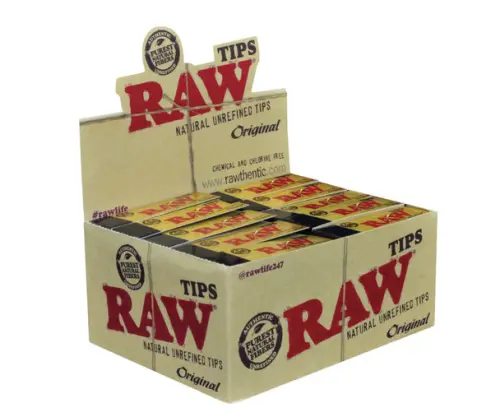 Photograph of product: Raw | Accessories | Rolling Tips | 50pk