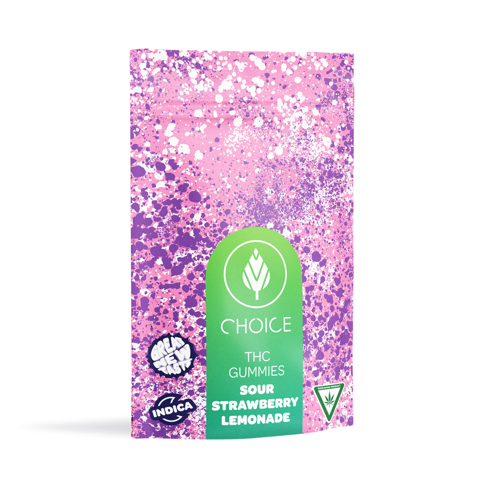 Photograph of product: Sour Strawberry Lemonade Oui'd Choice Chews | 100mg