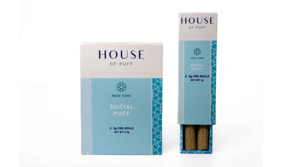 Photograph of product: House of Puff | Social | Pre-Roll | 5 Pack | 2.5g