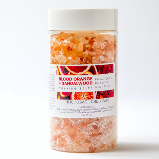 Photograph of product: Verdes - Soaking Salts - (H) - Blood Orange & Sandalwood  - 100mg
