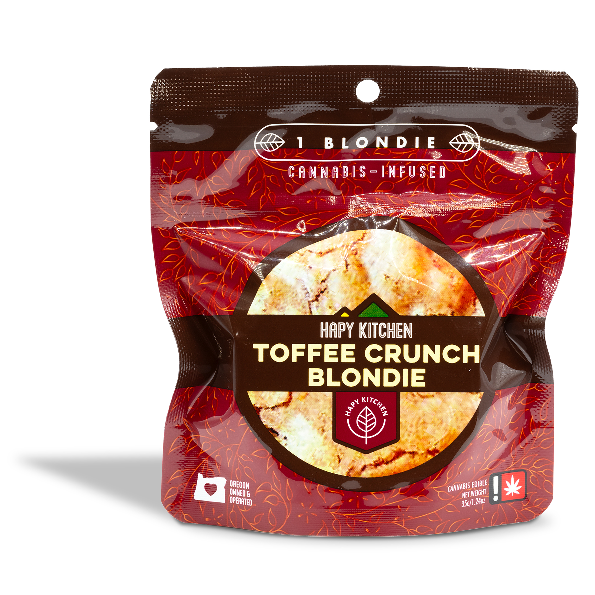 Photograph of product: Hapy Kitchen - Toffee Crunch Blondie 100mg - 1.23oz
