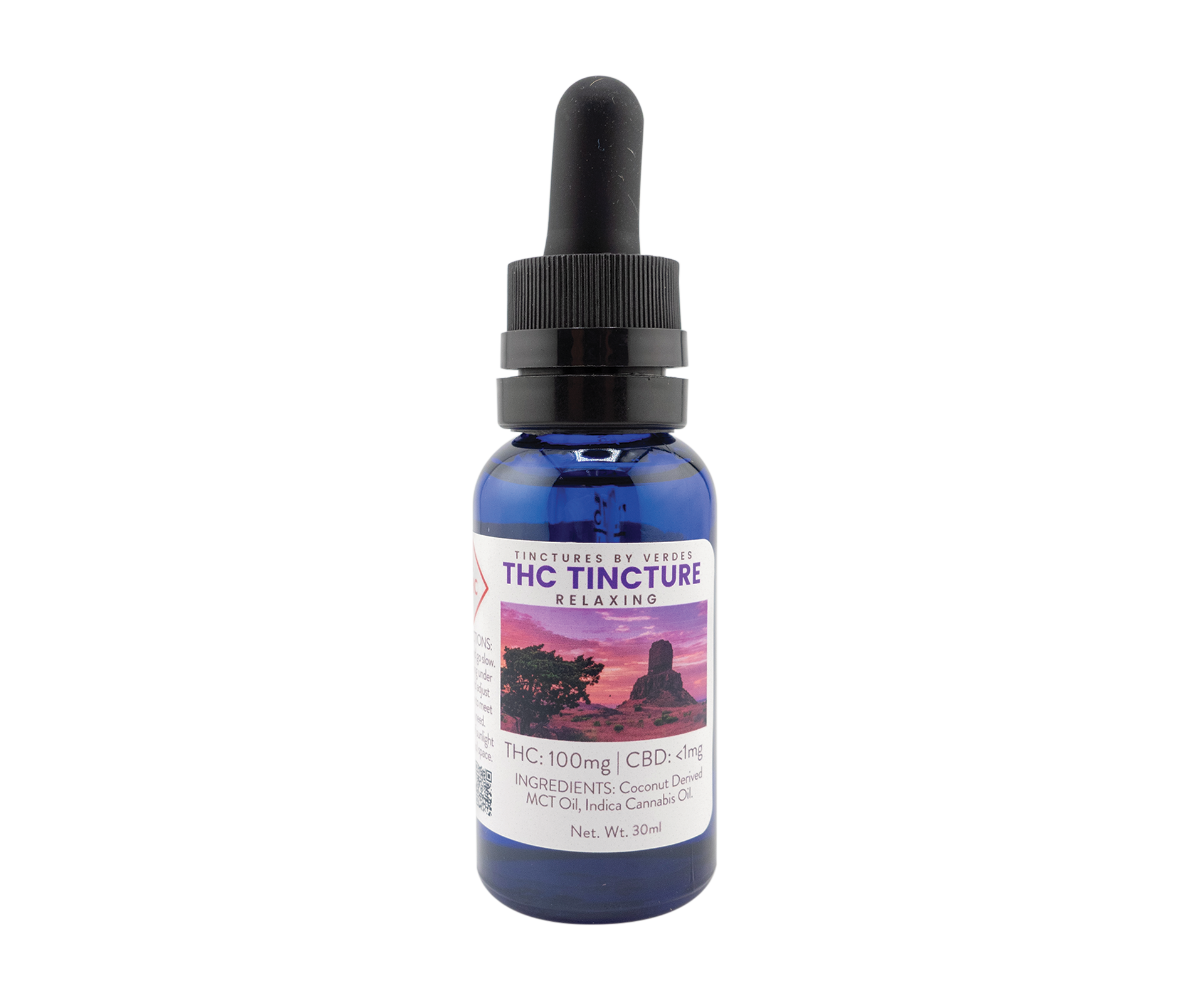 Photograph of product: Verdes Tincture Relaxing 100MG TH-oui