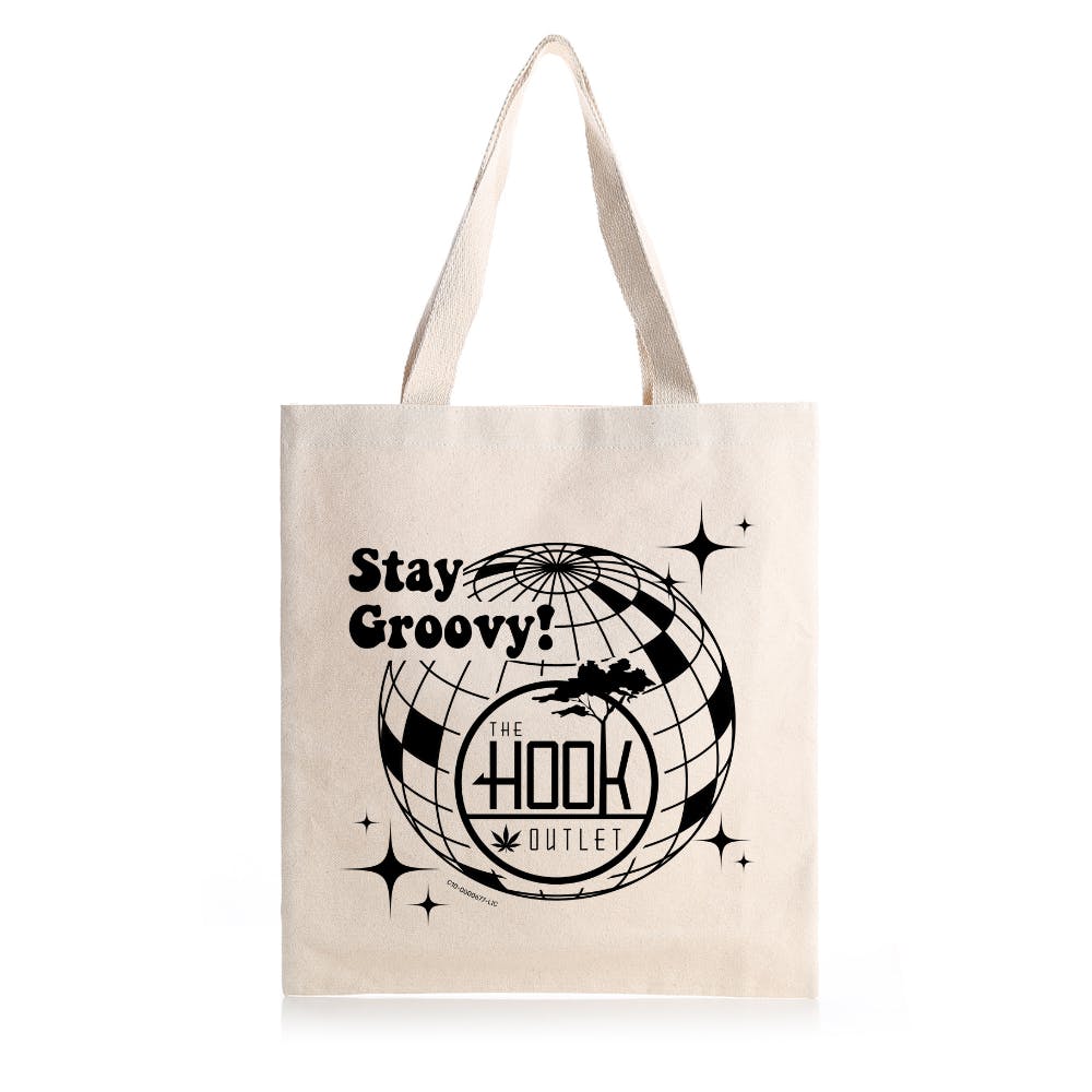 Photograph of product: Stay Groovy Hook Tote Bag