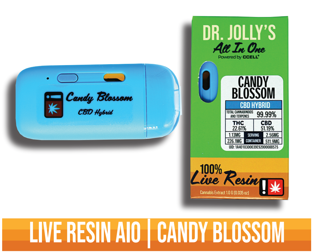 Photograph of product: 2:1 Candy Blossom Live Resin Disposable