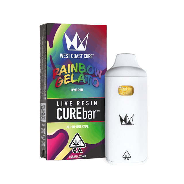 Photograph of product: Rainbow Gelato Live Resin CUREbar - 1g - 