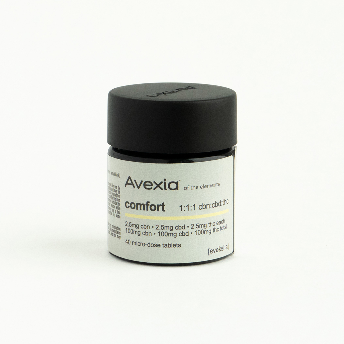 Photograph of product: Tablets | Avexia | Comfort [1:1:1 TH-oui/CBD/CBN] [40pk]