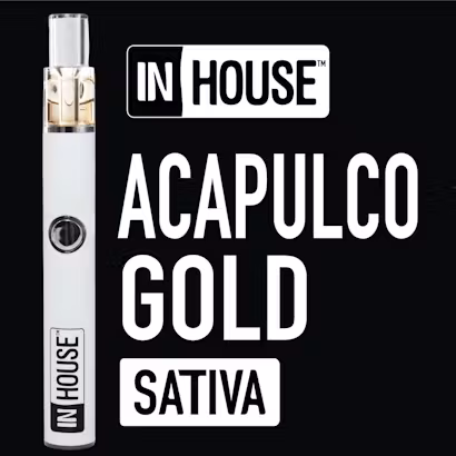 Photograph of product: InHouse Acapulco Gold Blend Disposable Vape (.5g)