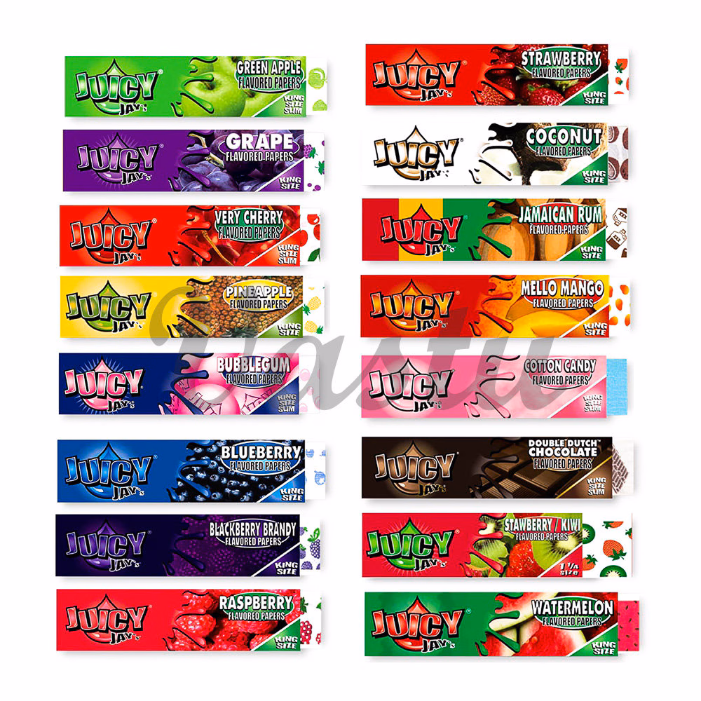 Photograph of product: Juicy Jay's Hemp Flavored Papers King Size Slim (Variety)