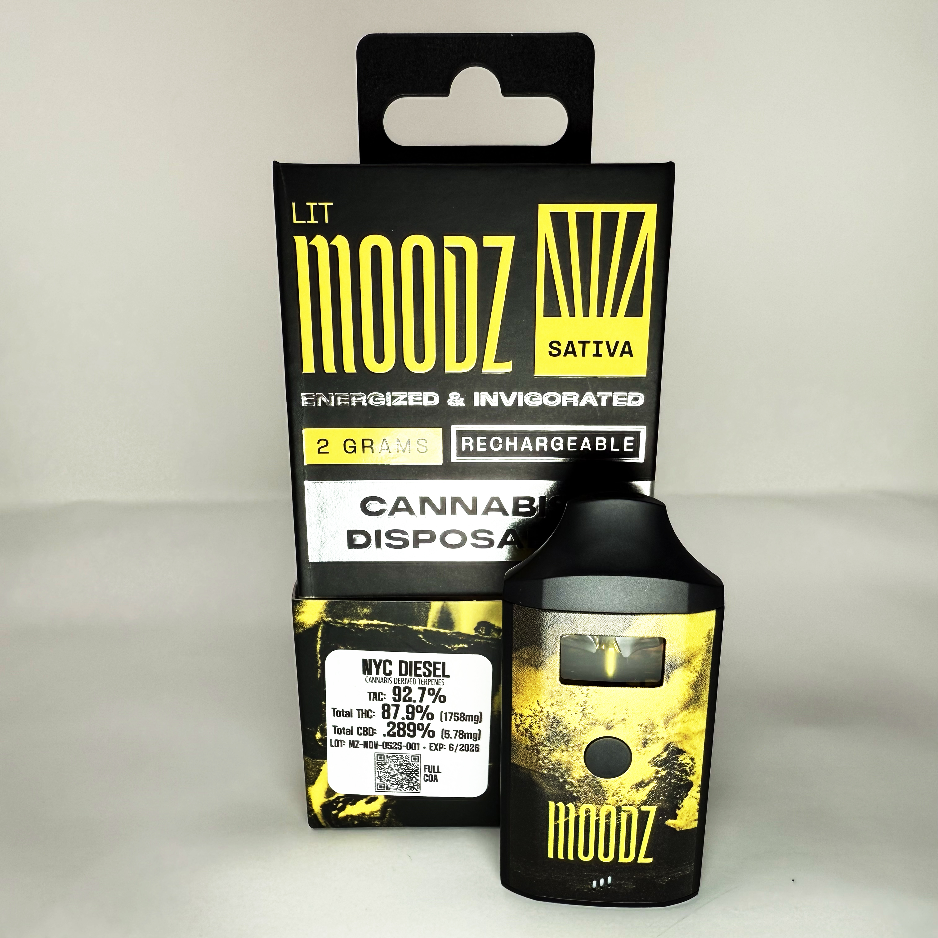 Photograph of product: Moodz | NYC Diesel AIO | 2g