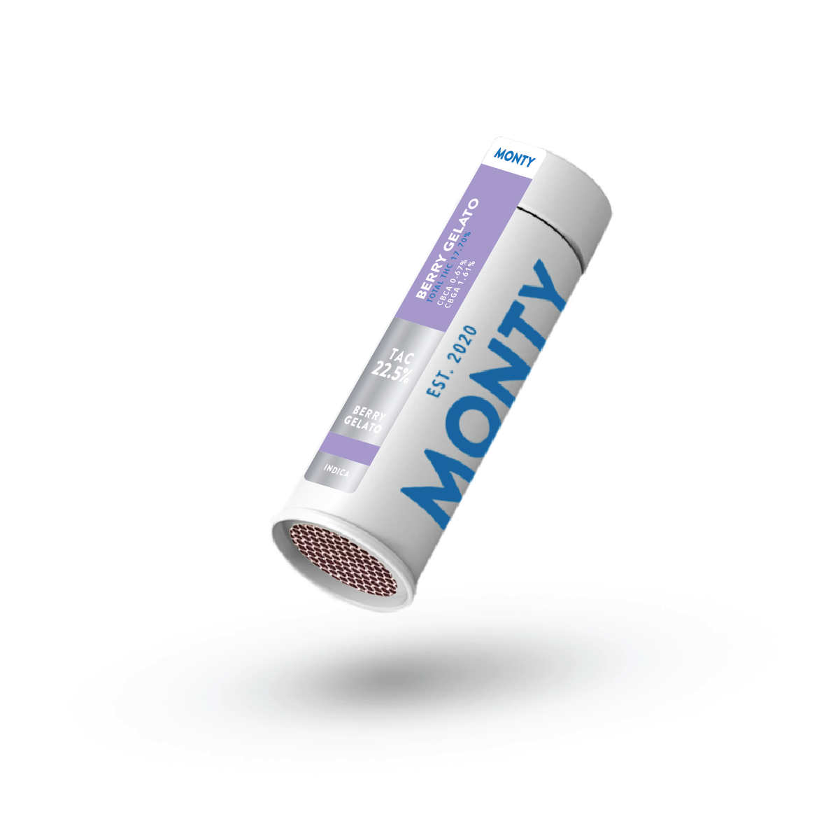 Photograph of product: MONTY | Berry Gelato | Pre-Rolls | 5 x Slims