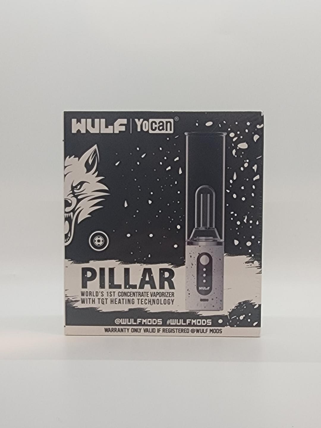 Photograph of product: WULF YOCAN PILLAR MINI CONCENTRATE E-RIG WHITE/BLACK