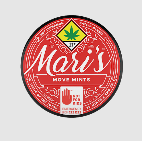 Photograph of product: Mari's Mints - Hot Cinnamon - Move - 20pk Edibles