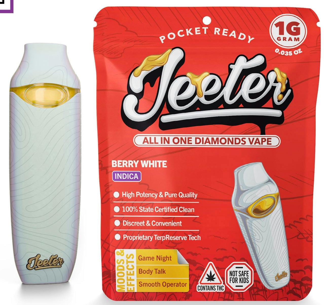 Photograph of product: Berry White (Liquid Diamond Disposable) | 1g