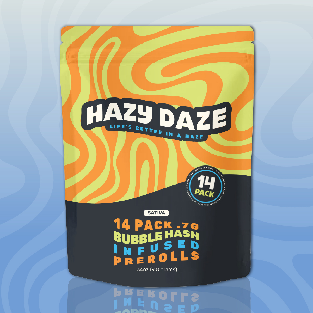 Photograph of product: Black Cherry Punch Infused Preroll 14pack by Hazy Daze