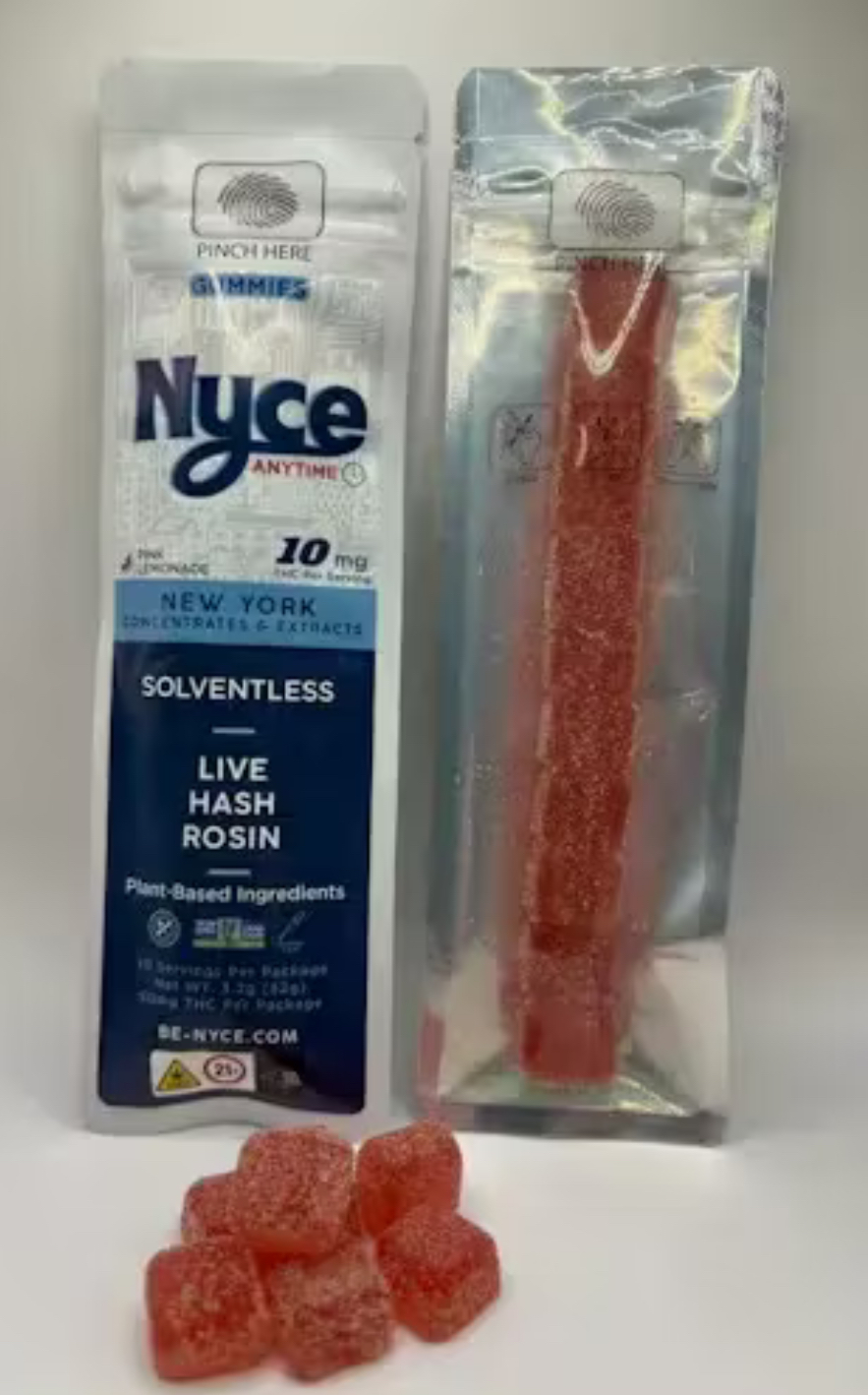 Photograph of product: Nyce - Gummy - Pink Lemonade - 100mg