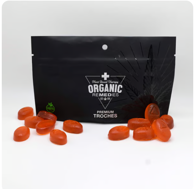 Photograph of product: Blood Orange Live Resin (Mandarin B) Troche 50mg/15pk (750mg)