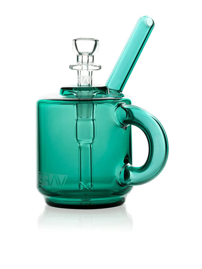 Photograph of product: Coffee Mug Pocket Bubbler I Lake Green I Grav