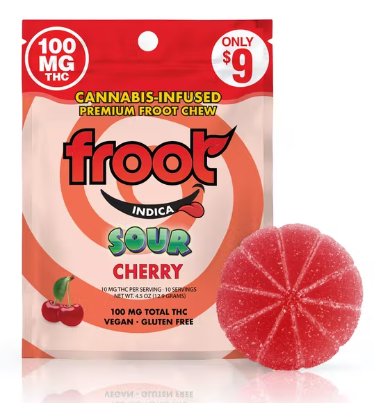 Photograph of product: Cherry Sour Gummy 100mg