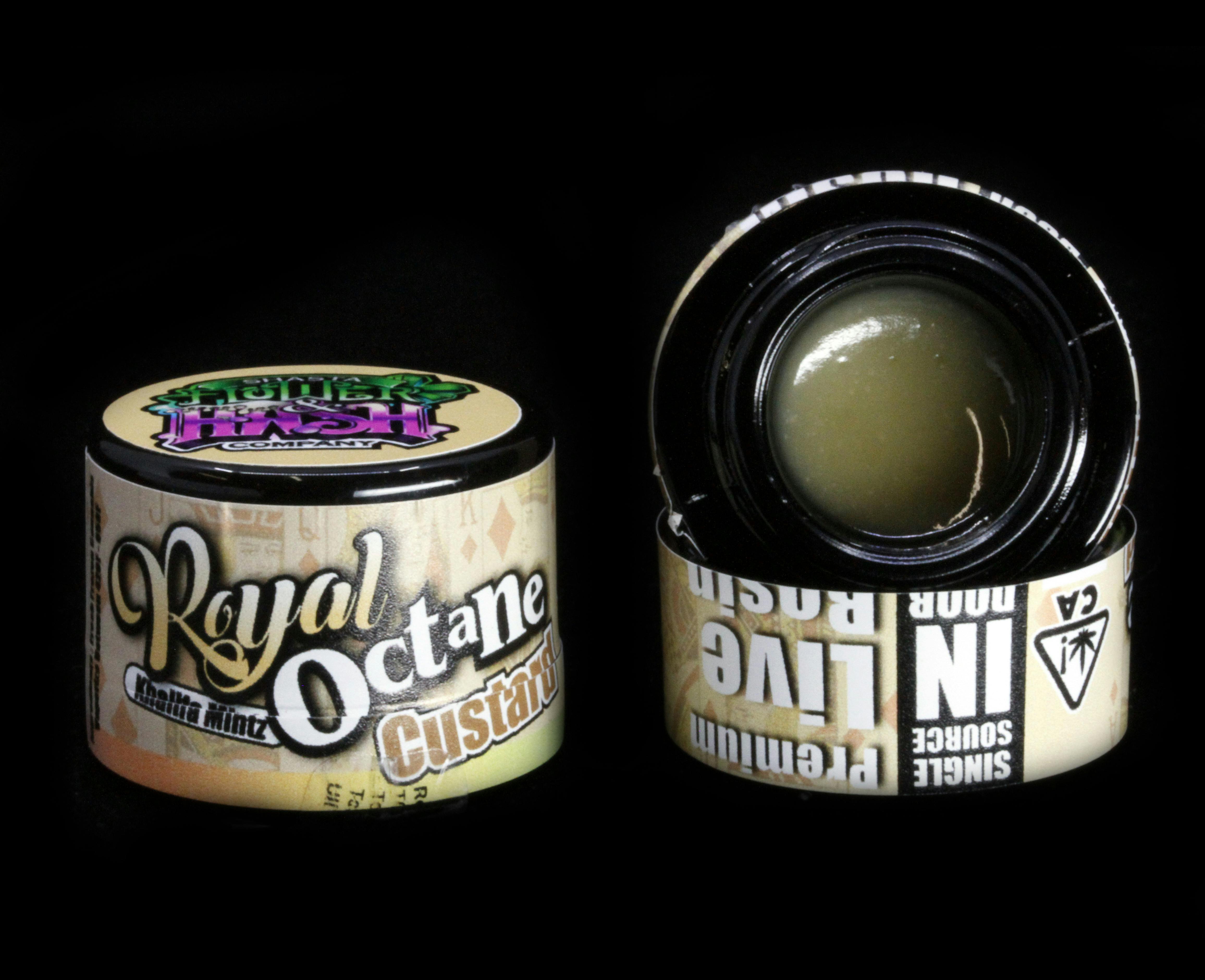 Photograph of Product: Shasta Hash Co. | Live Rosin Custard | Royal Octane