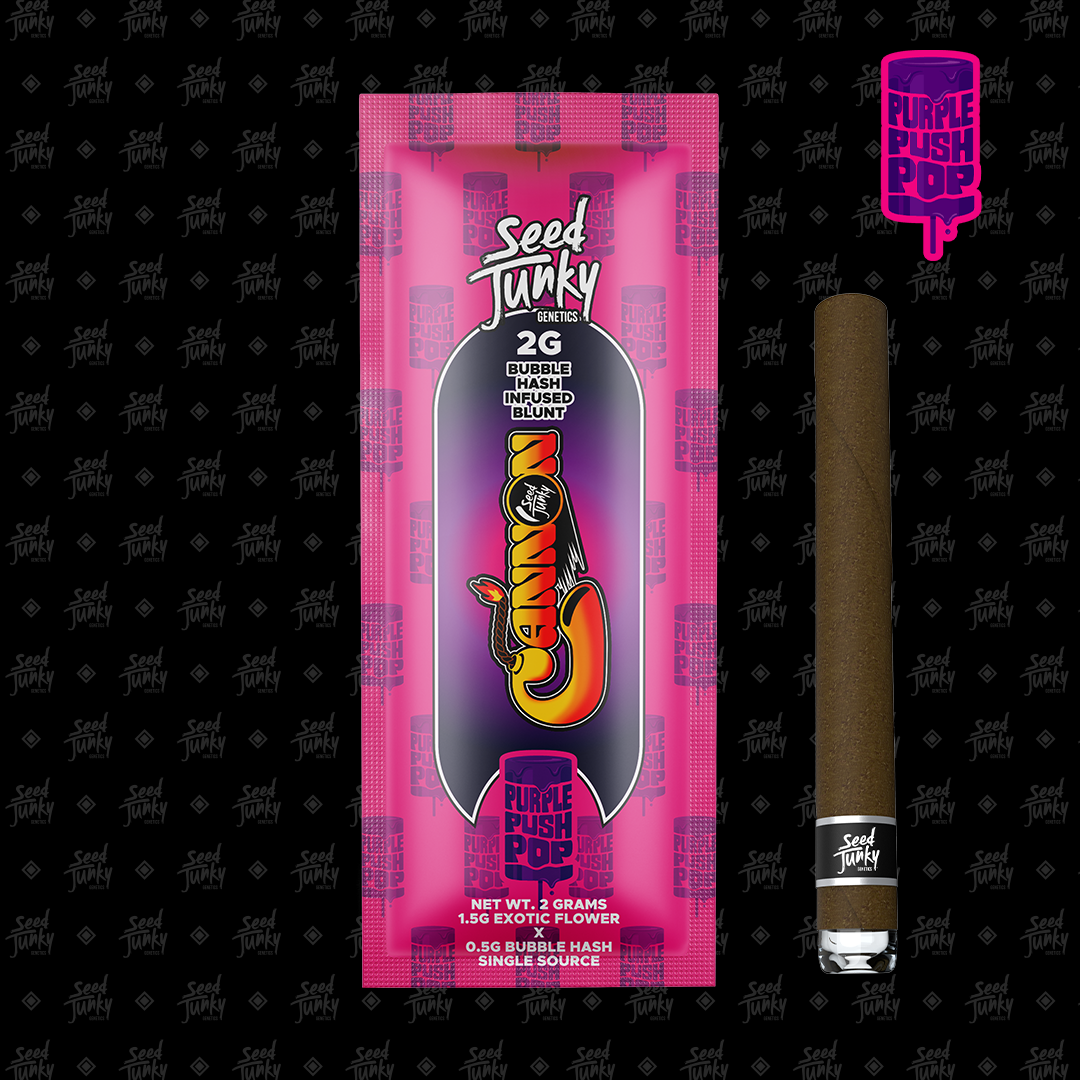 Photograph of product: Purple Push Pop Bubble au chocolat Cannon