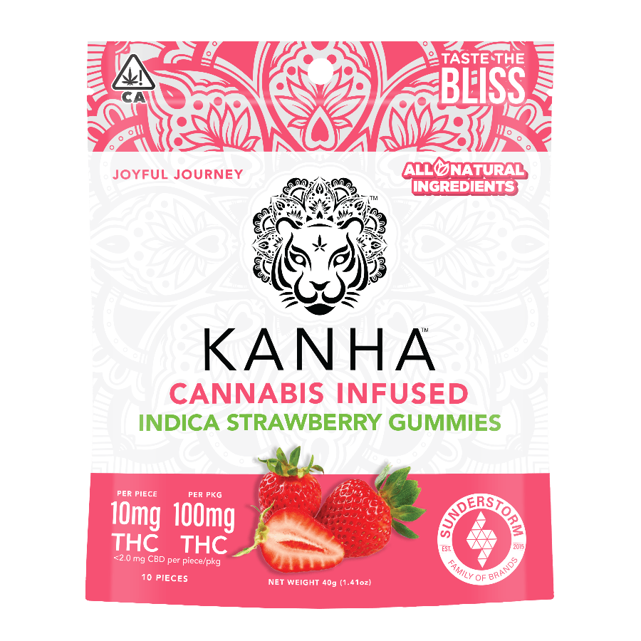 Photograph of product: Kanha - Indica Strawberry - 100MG