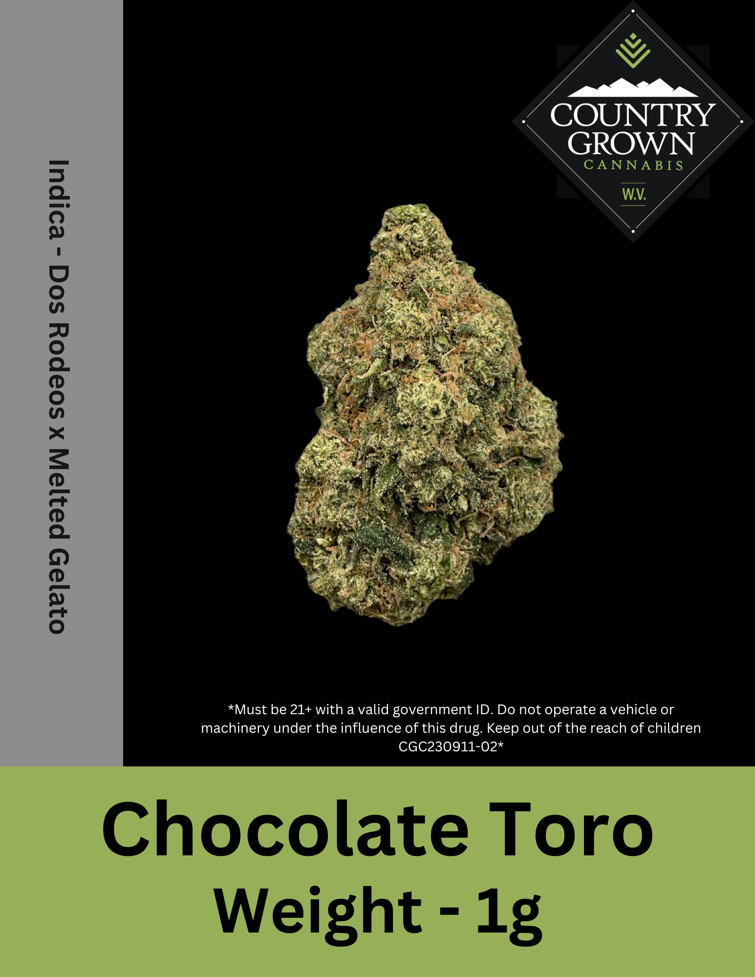 Photograph of product: Choc Toro - 1g