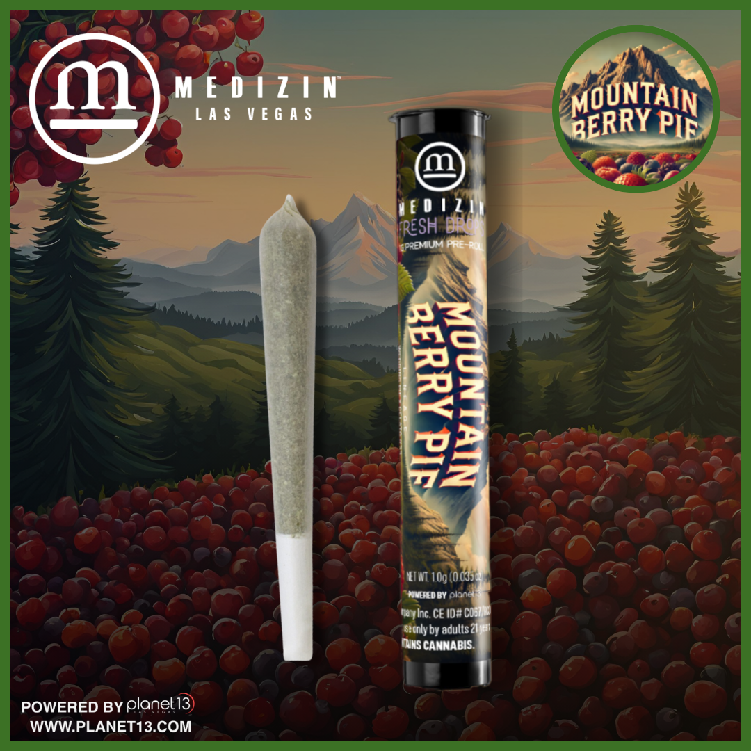 Photograph of product: Mountain Berry Pie 1g Preroll
