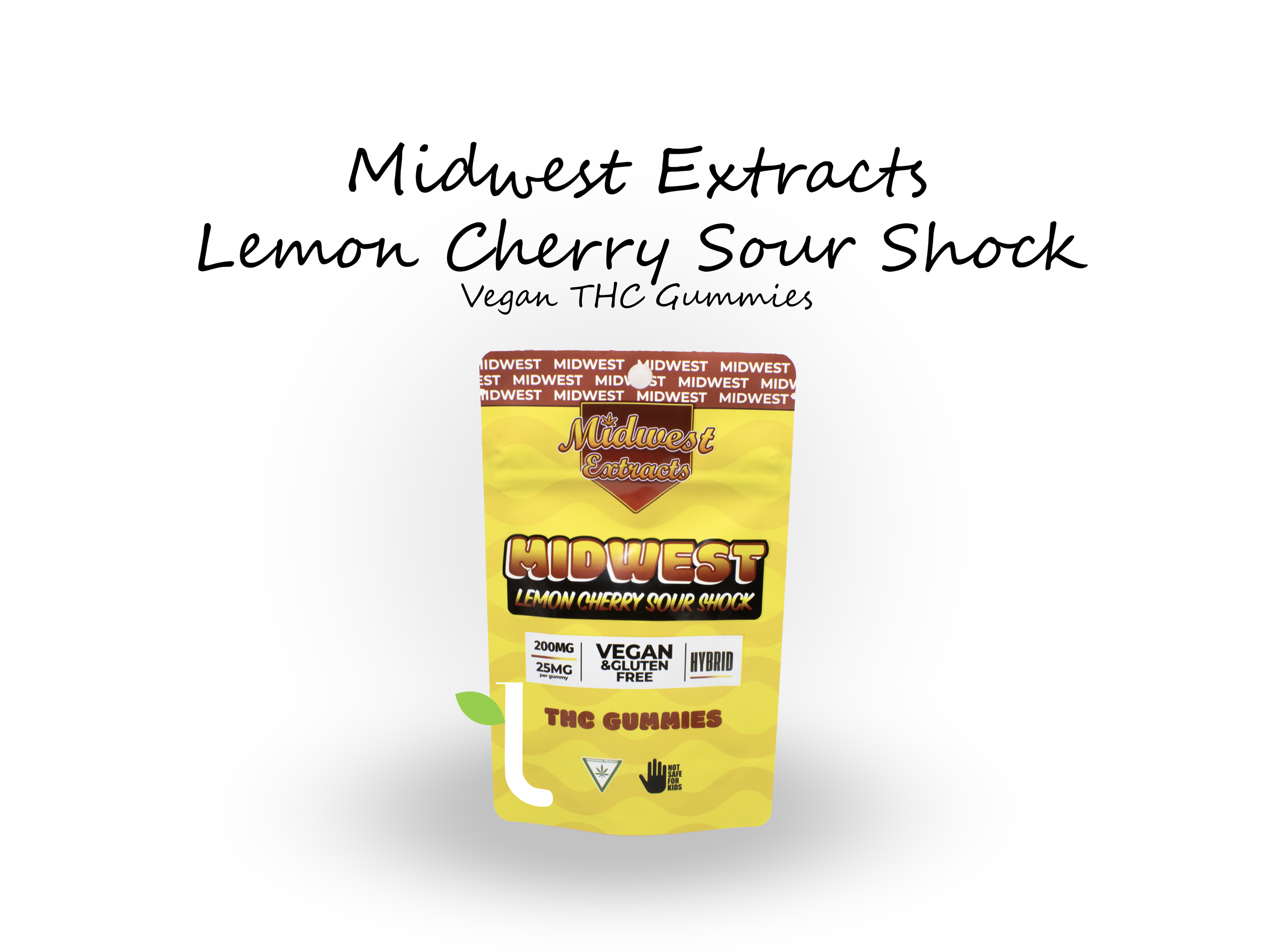 Photograph of product: Lemon Cherry Sour Shock | 200mg Gummies